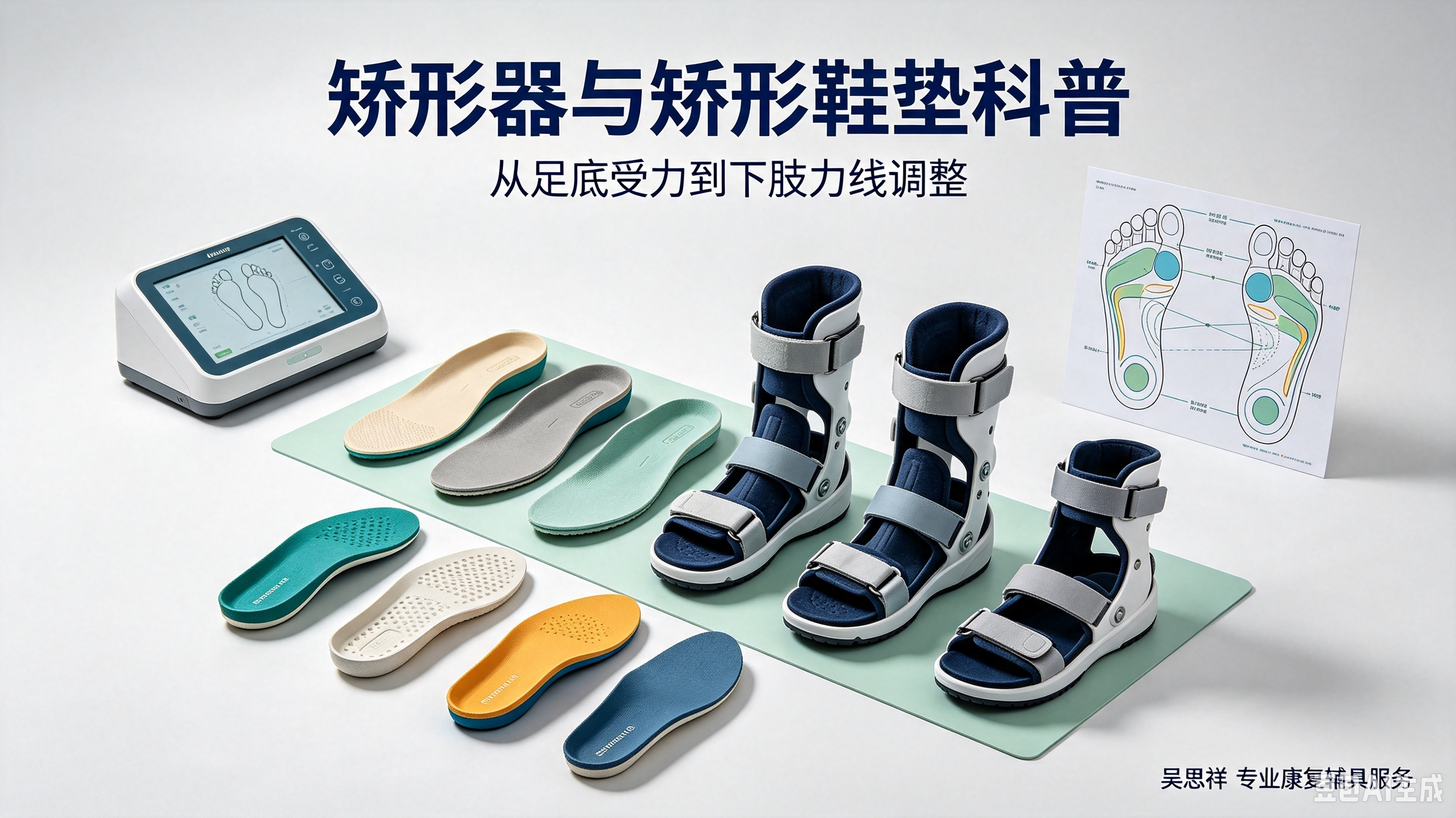 常见各类足部矫形器科普｜适配病症、作用原理详细介绍