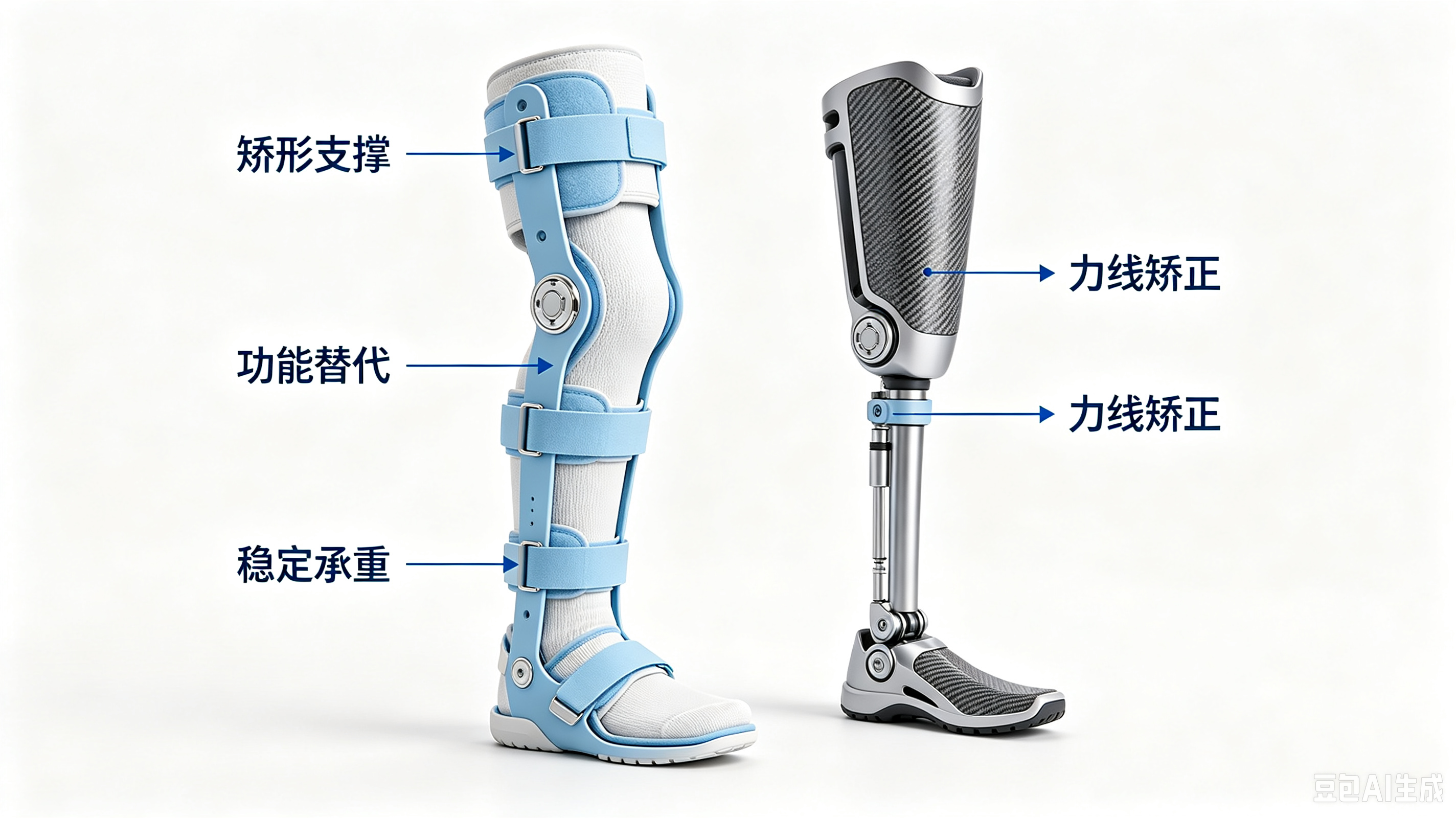 假肢矫形器：精准力学重建，助力肢体功能康复与回归