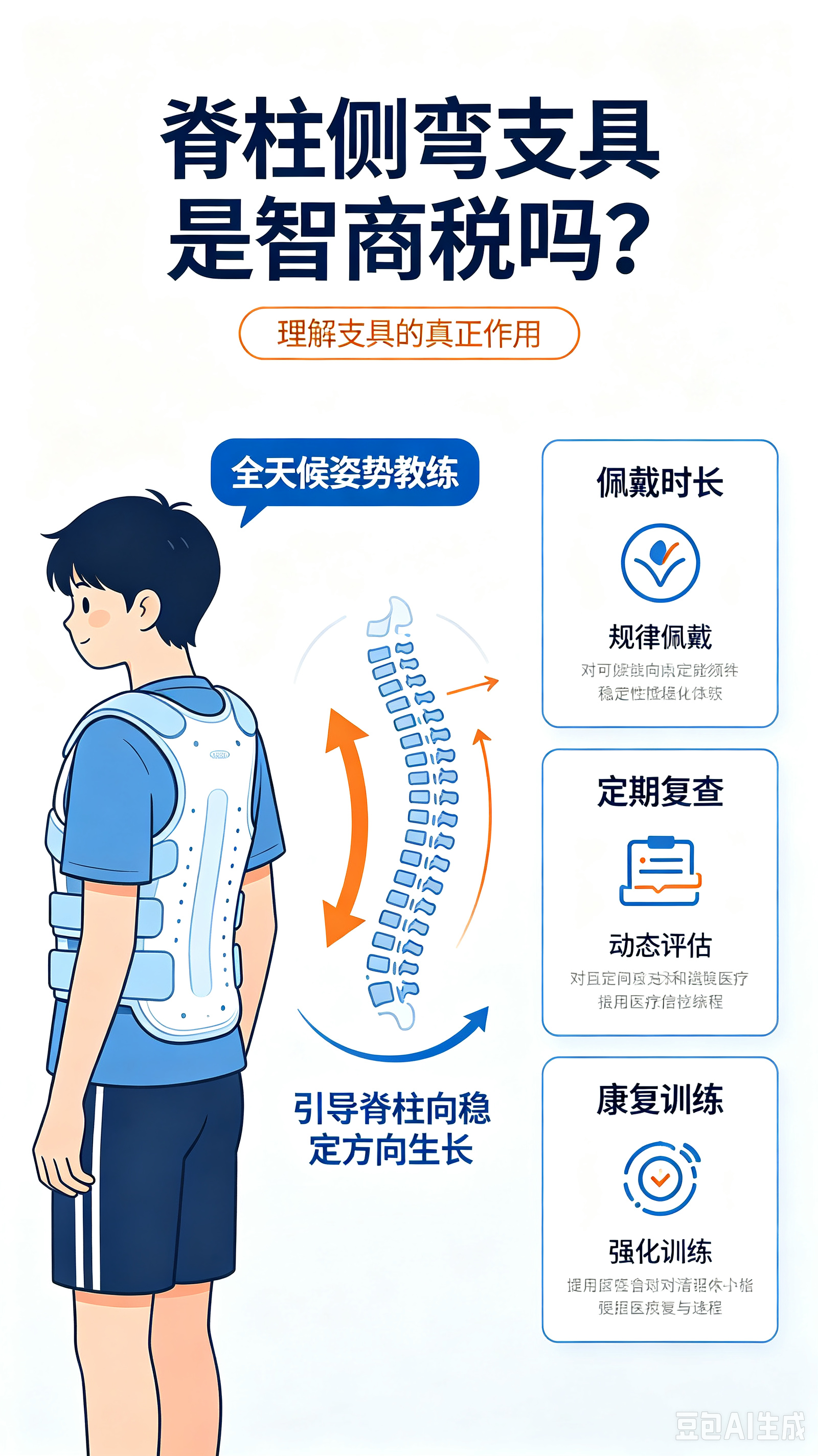 脊柱侧弯支具是智商税？一文读懂它真正的作用